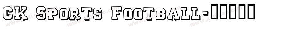 CK Sports Football字体转换